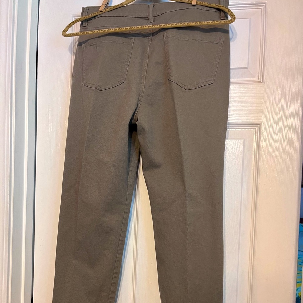 Khaki colored denim pants